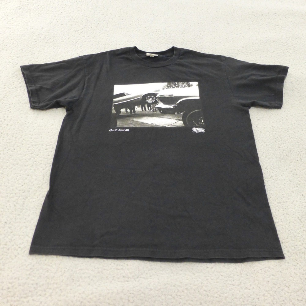 Estevan Oriol 63 vs 63 Damu BBQ Black Graphic T-Shirt SNS Mens Large Lowrider